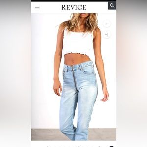 REVICE YIN YANG CROPS / VINTAGE VEGAS JEANS